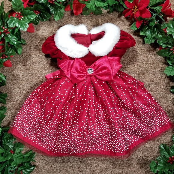 Jona Michelle Other - Jona Michelle red/white sparkling holiday dress